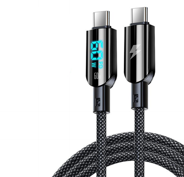 Hot Sales Fast Data Cable 1.2M Digital Display 100W 5A Mobile Phone Cable Dual Type-c for Samsung S24 S23 Oppo Xiaomi