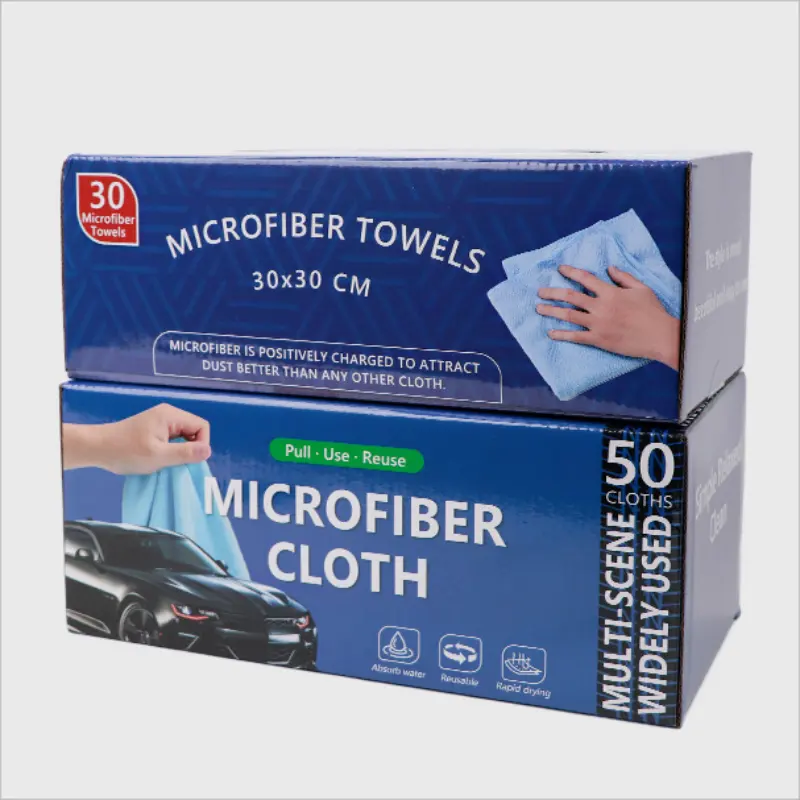 30*30Cm Extra Grote Doos Wegwerp Huishoudelijke Luie Verdikte Auto Handdoek Microfiber Poetsdoeken Dispenser Box