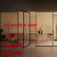 Proveedor de Ventanas de PU, Tubo Hueco de GRP/FRP Resistente a Químicos, Tubería de Fibra de Vidrio No Conductora, Material para Estructuras Industriales