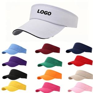 Gorra Visera con Logotipo Personalizado, Cierre de Hebilla, Transpirable, para Deportes al Aire Libre, Ala Ancha, Protección UV, para Tenis, Golf y Running - Product Image 1