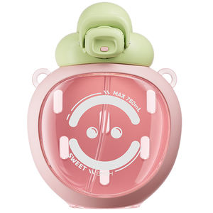 แก้วน้ำพลาสติกพกพาความจุสูงสีสตรอเบอรี่ความจุมากถ้วยน้ำสำหรับนักเรียนหญิงสำหรับดื่มกลางแจ้ง - Product Image 5