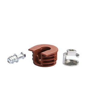 Support d'étagère en plastique 16 mm, très vendu, connecteur 3-en-1 pour armoire, support d'étagère de placard, support d'étagère en bois, connecteur Rafix - Product Image 2