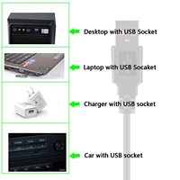 Cable USB de 5V a 12V con Conductores de Cobre Puro para Impresora de Computadora y Escáner de Código de Barras - Carga Rápida