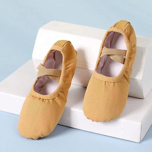 Di alta qualità <span class=keywords><strong>ballerine</strong></span> femminili in tela di danza Sole morbida scarpe di esercizio per adulti e ragazze con Sole in <span class=keywords><strong>pelle</strong></span> - Product Image 4