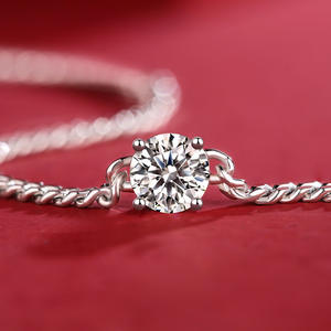 New Arrival 1ct Vvs Moissanite Cuban <b>Bracelet</b> Men <b>Women</b> Cuban Link Chain 925 <b>Sterling</b> <b>Silver</b> Moissanite <b>Bracelet</b> - Product Image 3