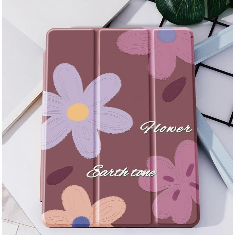 70% off with pen slot [earth color flower] free stickers