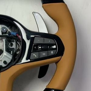 Volante de Cuero Negro Piano para <span class=keywords><strong>BMW</strong></span> Serie 3 G20 G30 G21 G22 G23 G81 G31 G82 <span class=keywords><strong>320i</strong></span> 325i 330i, Accesorios para Automóviles - Product Image 4
