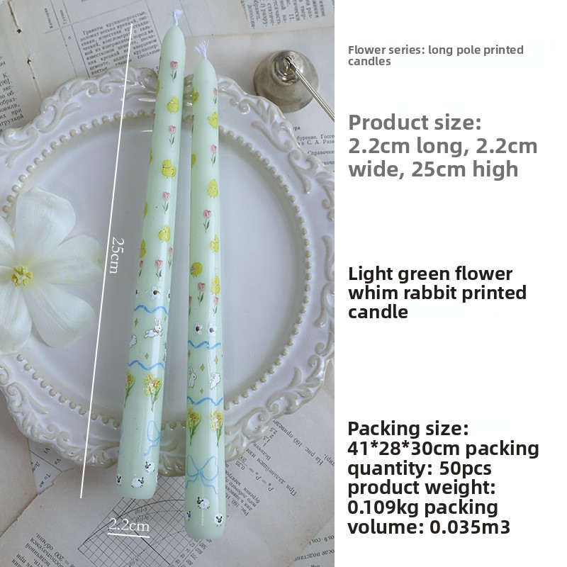 Lapin fleur vert clair