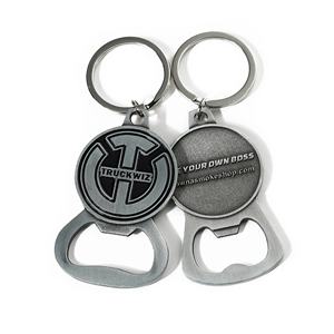 Porte-clés décapsuleur personnalisé sur mesure en alliage de zinc émaillé 2D/3D – Cadeaux promotionnels - Product Image 3