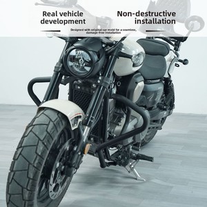 Para Motocicleta Benda Jinjila 450, Parachoques Modificado Anticaídas, Bolsas Laterales <span class=keywords><strong>de</strong></span> Acero al Carbono <span class=keywords><strong>de</strong></span> Liberación Rápida, Respaldo Plegable - Product Image 3