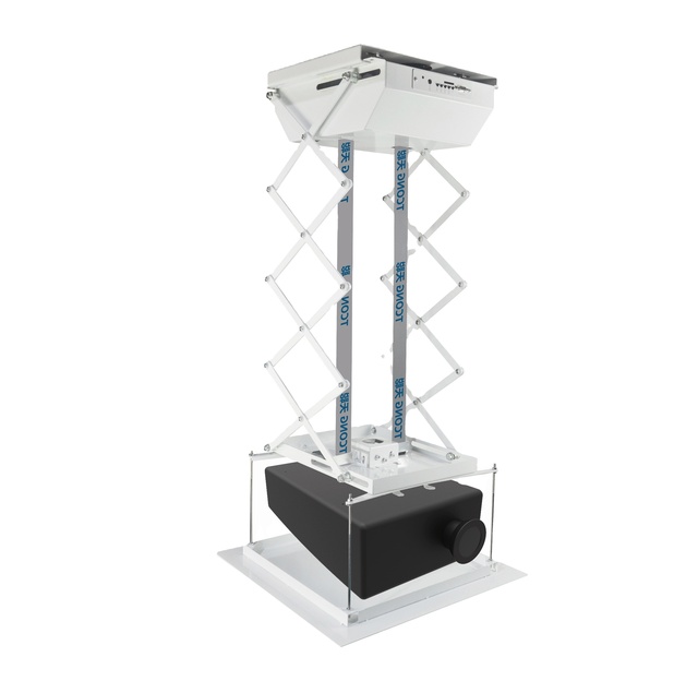 Motorized Projector Scissor Lift Video Projector Remote Control Conference Full Motion Projector Mount