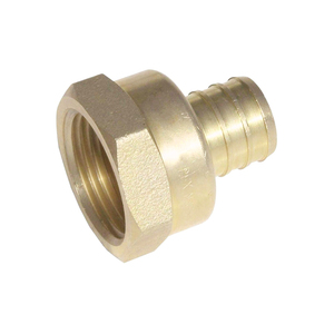 Conexiones de Latón sin Plomo de 1/2" <span class=keywords><strong>PEX</strong></span> a 1/2" NPT Hembra, Cabeza Hexagonal Recta, Certificación NSF y CUPC, Estándar <span class=keywords><strong>PEX</strong></span> F1807, Fábrica China - Product Image 1