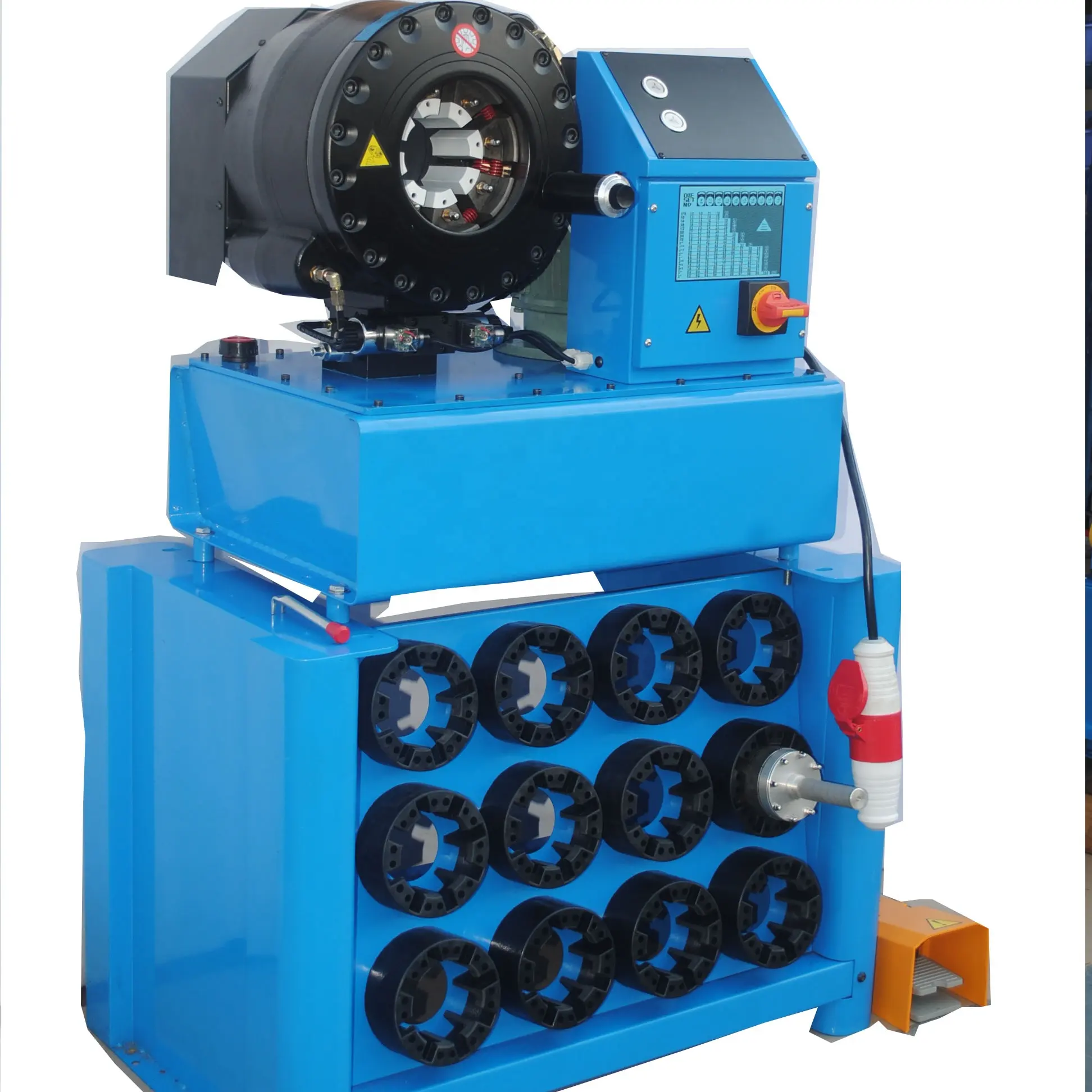 P32 E(1/4"-2") automatische presse für hydraulikschlauch / hydraulikpresse maschine schlauch / hochdruckreinigungsschlauch crimpgerät