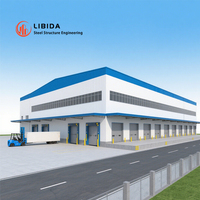 Estructura de Acero para la Construcción de Fábricas, Planta de Trabajo, Almacén, Almacenes Prefabricados con Estructura