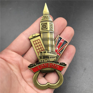 Abridor de Botellas Magnético para Refrigerador Wisteria 3D, Metal Bronce Antiguo, Impresión Serigráfica, Recuerdo Turístico de Monumentos Mundiales, Regalo para Cocina - Product Image 3