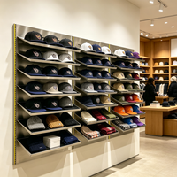 Étagère murale de présentation de casquettes Mingtang pour magasin de détail, présentoir à chapeaux pour boutique