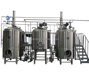 معدات مصنع بيرة بمصدر نار مباشر سعة 1000 لتر نظام تخمير مع خزانات مُخمرة