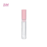 2021 nouveau Design joli emballage cosmétique 4ml matière Unique rose capuchon brillant à lèvres Tube mince cylindre bébé biberon brillant à lèvres Tubes
