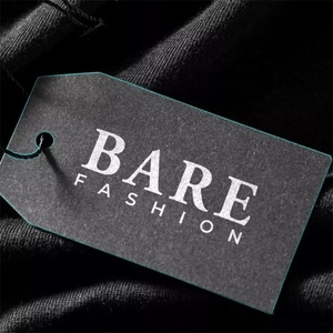 Tùy Chỉnh Sang Trọng May Mặc Đu Thẻ Quần Áo Nhãn In Tên Logo Nhựa Treo Tag Với Chuỗi Giấy Hangtags Cho Quần Áo Logo Riêng - Product Image 4