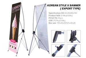 Soporte Portátil <span class=keywords><strong>para</strong></span> Pancartas Tipo X Coreanas con Tela <span class=keywords><strong>de</strong></span> Poliéster <span class=keywords><strong>para</strong></span> Publicidad, Graduaciones, Foros Académicos, Exhibiciones <span class=keywords><strong>de</strong></span> Honor, Reutilizable - Product Image 2