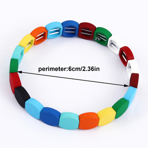 GTB00309 Bracelet Élastique en Bois Personnalisé avec Motifs au Choix - Product Image 3