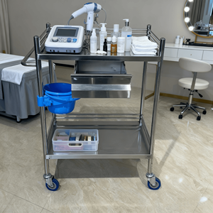 चिकित्सा बहुक्रियाशील उच्च गुणवत्ता वाले स्टेनलेस स्टील कार्ट ट्रॉली अस्पताल उपयोग - Product Image 5