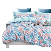 Ensemble de draps de lit d'été de haute qualité en coton poncé uni doux de qualité supérieure ensemble de literie