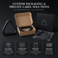Haltères triangulaires ergonomiques en silicone personnalisables avec logo pour yoga, pilates, entraînement à domicile et musculation – Service de conception gratuit inclus