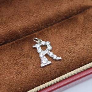 UM Jewelry Classic 925 <b>silver</b> letter Charm Pendant <b>necklace</b> for women children anniversaries wedding gifts and party occasions - Product Image 4