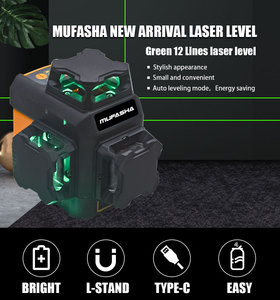 Niveau laser à 12 lignes, auto-nivelant, faisceau vert 3x360, niveau laser croisé pour la pose de carrelage, la construction, le montage d'images - Product Image 4