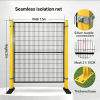 Clôture d'isolement multifonctionnelle pour entrepôt, en treillis métallique thermolaqué, pour la gestion de la classification des zones d'usine