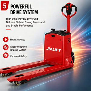 Jialift Sl15s6 Sl20s6l Electric Pallet Truck 1500 2000kg Load Capacity Walkie Warehouse <b>Transport</b> - Product Image 5