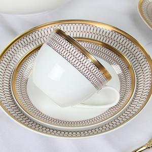 Arab Element Bone China Ware Bộ Đồ Ăn Bộ Đồ Ăn Tối Bộ Đồ Sứ Tinh Tế Được Ưa Chuộng Của Châu Âu Dịch Vụ Ăn Tối - Product Image 3