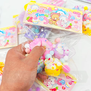 Kawaii <b>Squishy</b> Soft TPR Squeeze Cat Paw Anti-Stress Relief Fidget Toy for 5 to 7 Years Old Birthday Gift Mochi Toys - Product Image 4