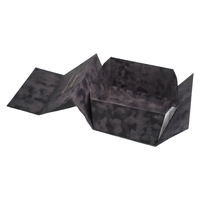 Boîte d'emballage pour vêtements de luxe, grande, pliable, en carton, avec revêtement en daim et velours, fermeture magnétique, pour casquette de baseball.