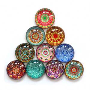 Custom Mandala 3D <b>Glasses</b> Magnet <b>Fridge</b> Diy Porcelain Refrigerator Magnet Sticker - Product Image 3