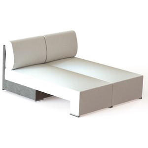 Meccanismo di rotazione manuale, gira di 90°. Acciaio, zincato. Chaise longue/letto. Angolo di rotazione di 90° - Q&Q - Product Image 2