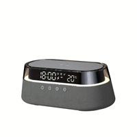 Draadloos opladen 5.1 Speaker RGB LED Wekker Snelladen Touch Control Display - 5-in-1 Batterij Miracast Home Theater