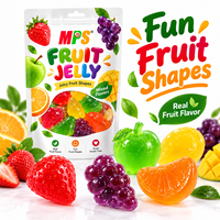 Mps Zoete Gelei Pudding Fruitvormige Gelei Candy China Kleurrijke Schattige 40G 25 Stuks Fruit Vorm Lekkere Sap Fruitige Gelei
