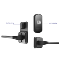 Système de reconnaissance par carte RFID autonome pour hôtel et appartement, serrure intelligente à carte pour porte en bois avec logiciel de gestion des cartes