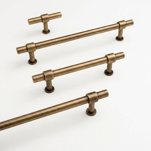 Eco-Friendly Modern Antique Brass Cabinet Handle and Drawer <strong>Knob</strong> for Kitchen <strong>Bedroom</strong> Gym Exterior Furniture Hardware - Product Image 1
