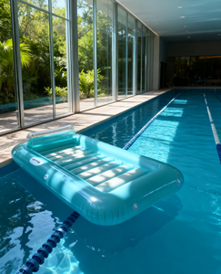 Estera flotante inflable duradera <span class=keywords><strong>para</strong></span> piscina con cuerdas fuertes <span class=keywords><strong>para</strong></span> diversión acuática familiar y actividades de fiesta en la piscina - Product Image 5