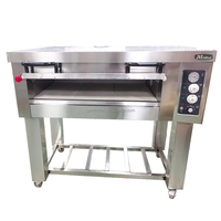 Four à pizza électrique commercial MildRich MH-201EP 7,2 kW 380 V, commande par bouton, acier inoxydable, plage de température 20-400 °C, réglage par défilement