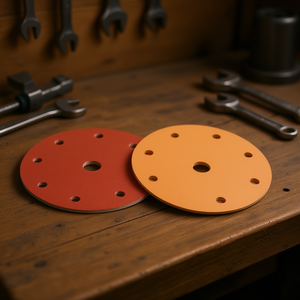 Disque de ponçage Ttake, grain 240, avec support en film et fixation Velcro, pour bois et métal - Product Image 3