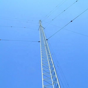 30M 60M 80M 90M 100M 120M 3 Legs Surface Galvanized Steel Lattice Wind Guy Mast Triangular Lattice Telecom Antenna Tower - Product Image 4
