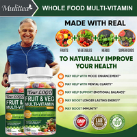 Gummies Complexe de Fruits et Légumes Naturels 30 pièces Gummies Multivitaminés Complément Alimentaire