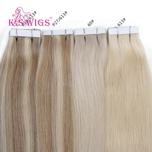 KSWIGS Extensiones de Cabello Virgen Remy de Lujo de 12-28 Pulgadas, Gruesas y Completas, con Cinta Adhesiva Clásica, Saludables para el Cuero Cabelludo, Aptas para Salón y Uso Diario - Product Image 6