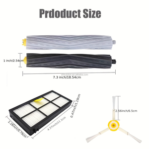 Cepillo Lateral Principal y Filtro HEPA Compatibles con iRobot <span class=keywords><strong>Roomba</strong></span> 850 860 861 864 866 870 871 880 890 891 <span class=keywords><strong>960</strong></span> 961 980 981 - Product Image 6