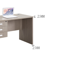Trois tiroirs 25mm pied latéral épaissi et surface texturée en bois ordinateur de bureau bureau bureau adapté à la maison ou au bureau Table