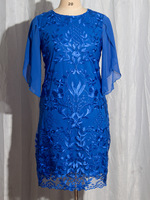 Robe Femme Grande Taille Col Rond Mi-Longue Ample M-5XL, Robe de Soirée Élégante et Sexy en Dentelle et Tulle pour Femme, Vêtement d'Été et d'Automne